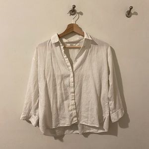 White linen shirt